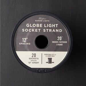 Stargazer garden lights socket strand, 20’
BRAND NEW